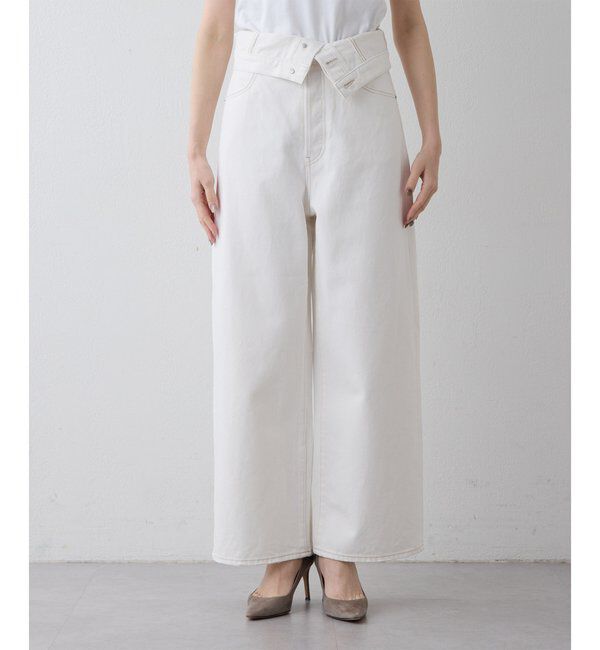  「ハイウエストデニムパンツ」|デニム|