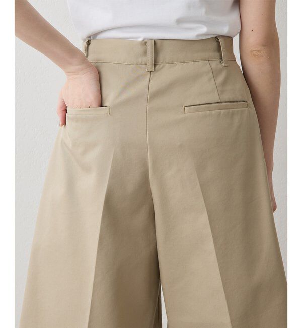 THE PAUSE「【THE PAUSE】タックハーフパンツ」|チノ|