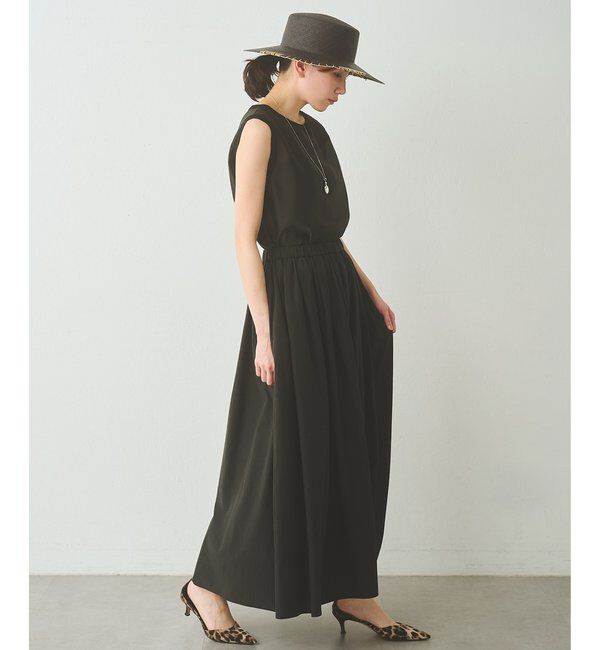 Drawing Numbers「【Drawing Numbers】シャイニーシースルーノースリーブブラウス」|シャツ・ブラウス|