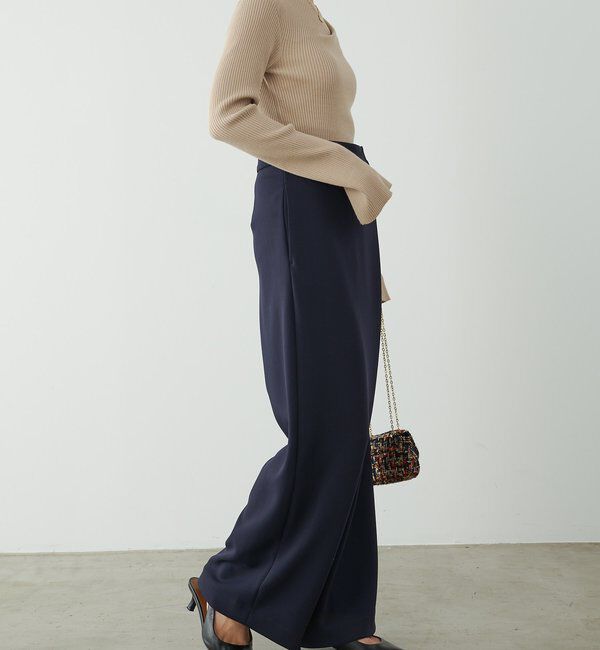  「デザインネックリブニット」|ニット・セーター|