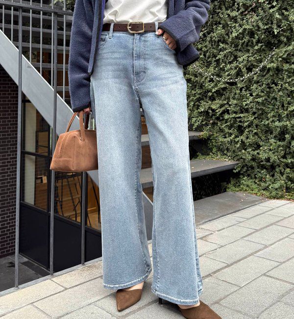  「【XLサイズ登場//累計販売1万超】リラックススーパーワイドデニム」|デニム|