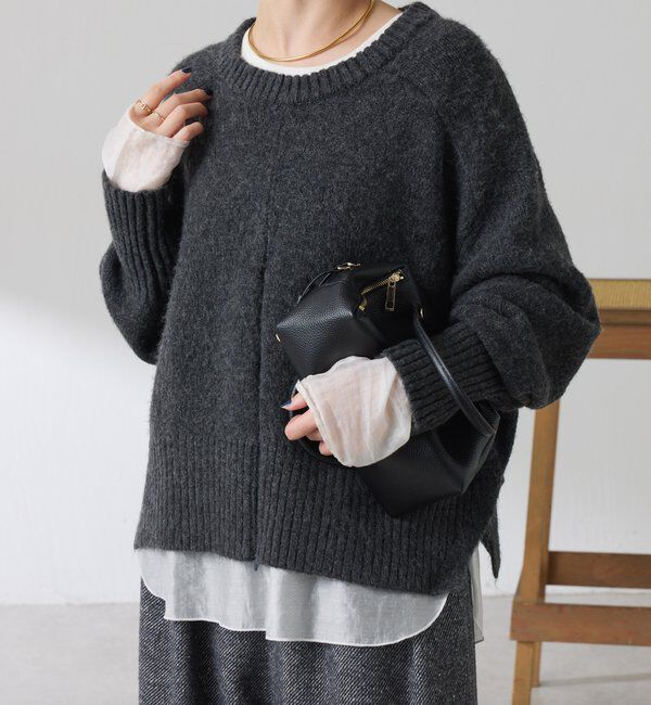  「 裾シアーロンT」|Tシャツ・カットソー|