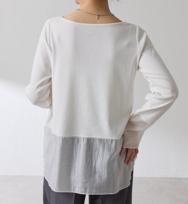  「 裾シアーロンT」|Tシャツ・カットソー|