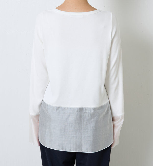  「 裾シアーロンT」|Tシャツ・カットソー|