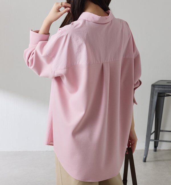  「【冬から着れる】ポンチドッキングシャツ」|シャツ・ブラウス|