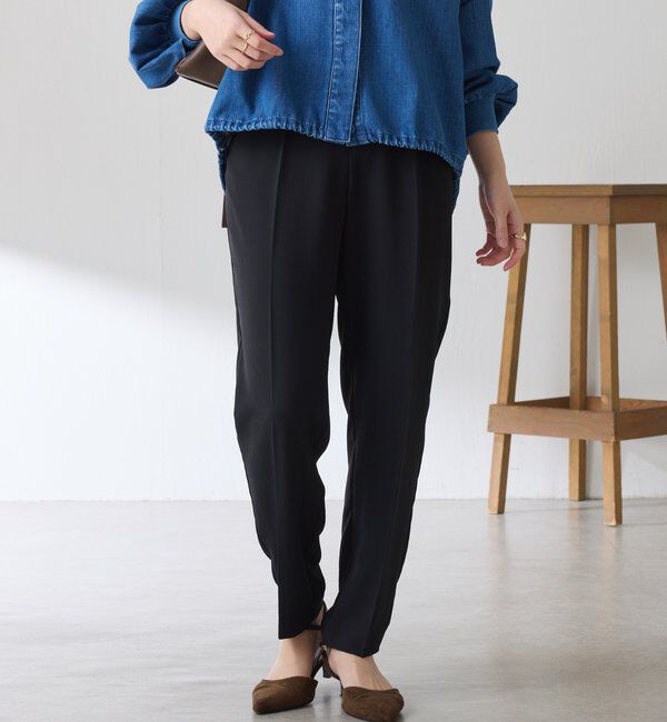  「ジャージスリムテーパードパンツ/セレモニー」|チノ|