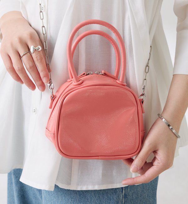  「【PAPILLONNER/パピヨネ】トラペゾイドバッグ」|トートバッグ|ピンク