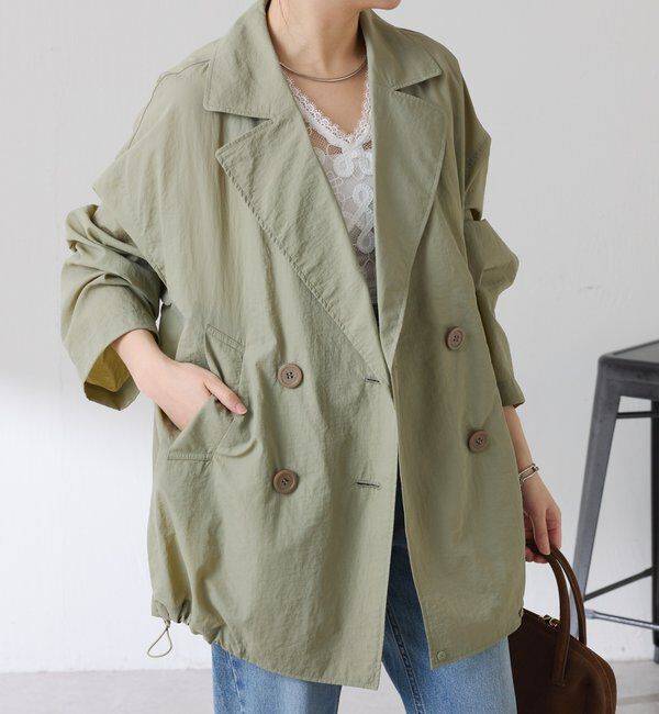  「エアーナイロンミドルトレンチコート」|その他|