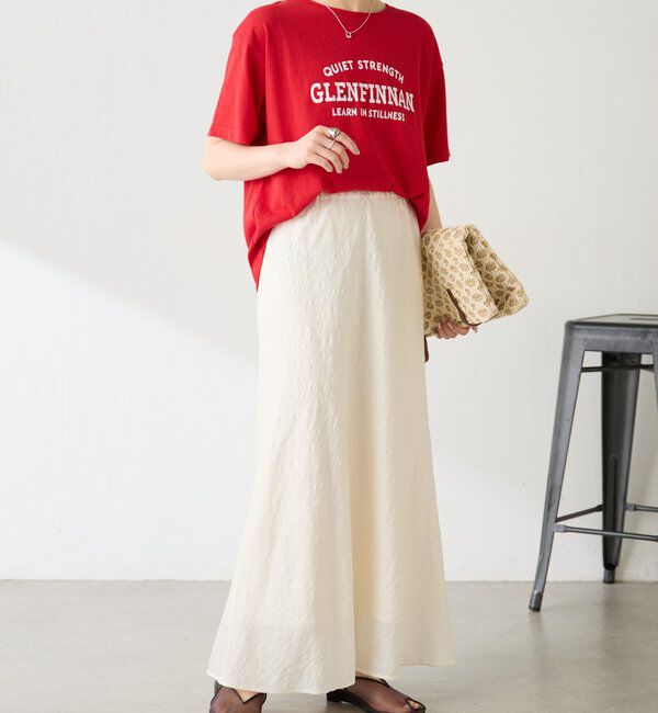  「カレッジ風ロゴTシャツ」|Tシャツ・カットソー|