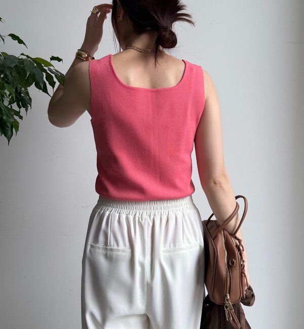  「スクエアニットタンク」|ニット・セーター|