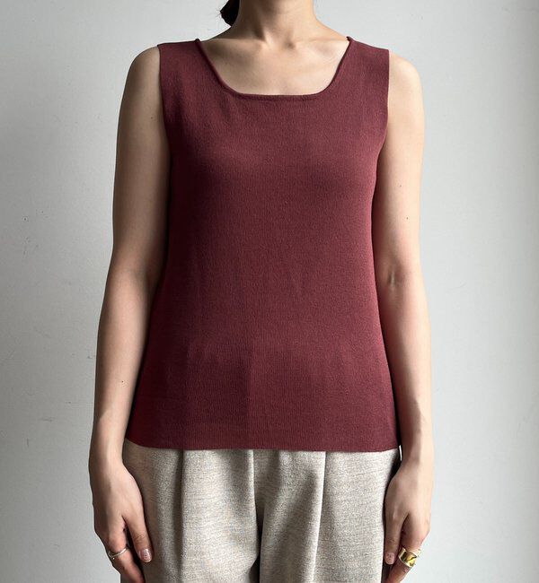  「スクエアニットタンク」|ニット・セーター|