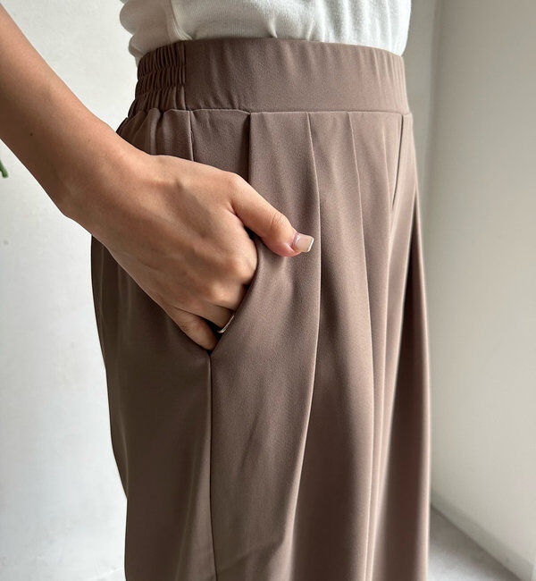  「【累計販売数3万枚突破/21色4サイズ展開！】タックワイドパンツ」|チノ|