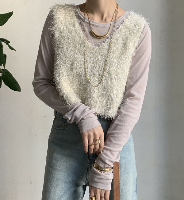  「【新色追加】コットンシアーTEE」|Tシャツ・カットソー|ライトベージュ