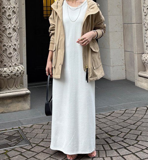  「【全骨格細見え】ブークレーダンボールタンクワンピース」|ワンピース|