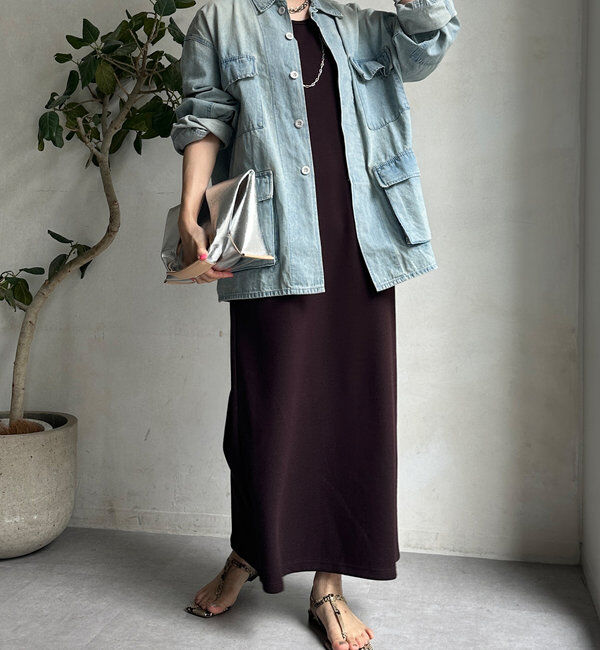  「【全骨格細見え】ブークレーダンボールタンクワンピース」|ワンピース|