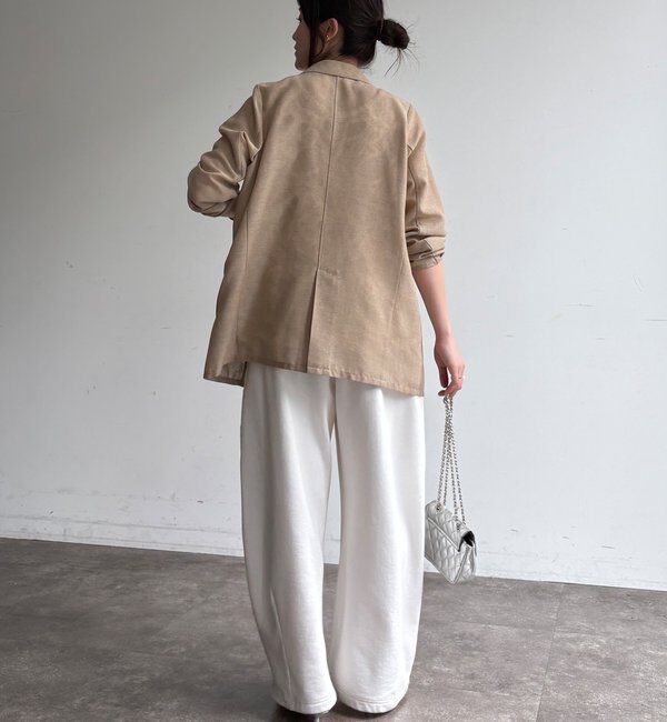  「【ウォッシャブル】シアーダブルジャケット」|テーラードジャケット|