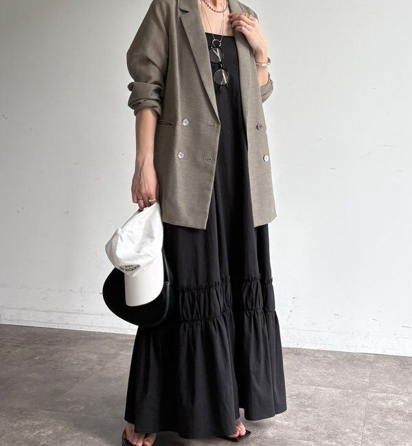  「【ウォッシャブル】シアーダブルジャケット」|テーラードジャケット|