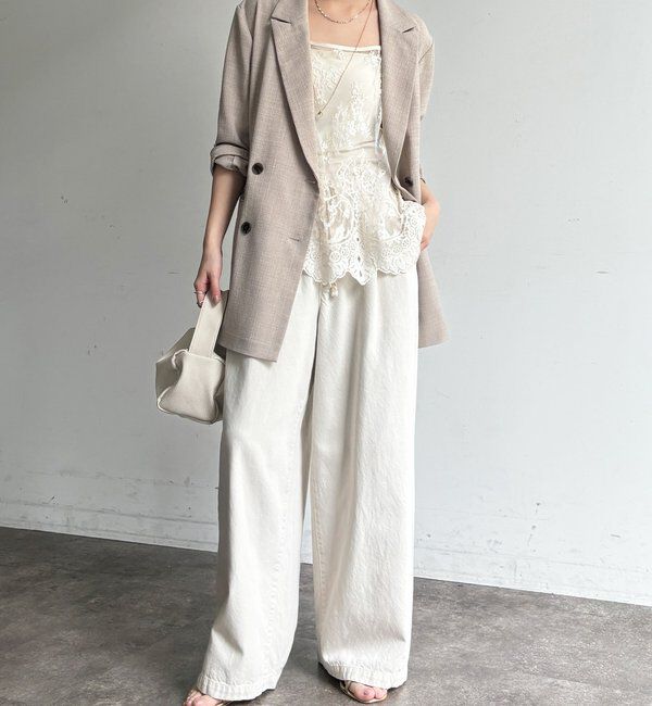  「【新色追加】スカラレースキャミ」|シャツ・ブラウス|