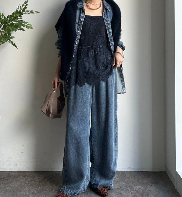  「【新色追加】スカラレースキャミ」|シャツ・ブラウス|