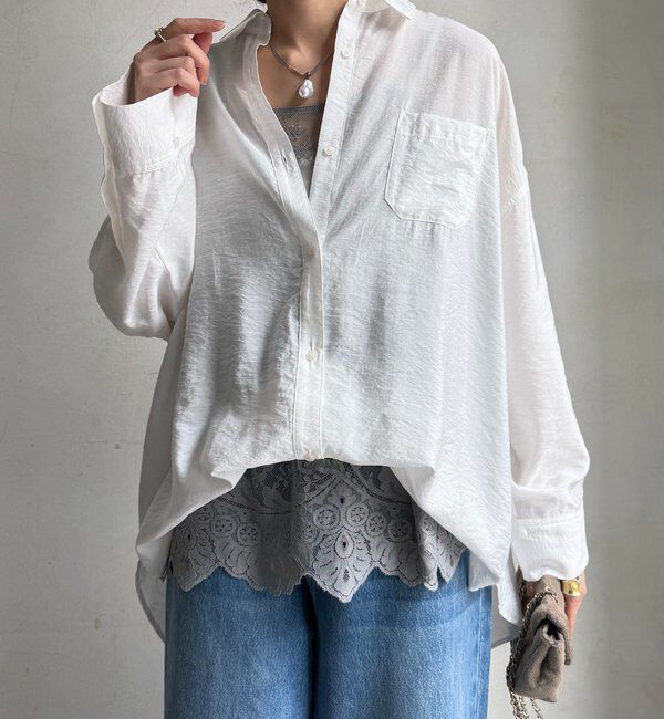  「【新色追加】スカラレースキャミ」|シャツ・ブラウス|