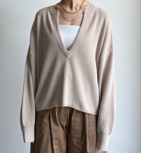  「スキッパープルオーバー」|ニット・セーター|