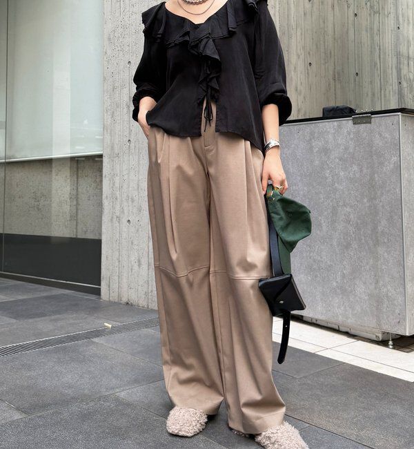  「キュプラフリルブラウス」|シャツ・ブラウス|