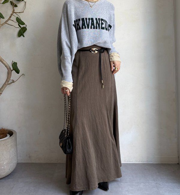  「【セットアップ対応】ピグメントライクフレアスカート」|スカート|