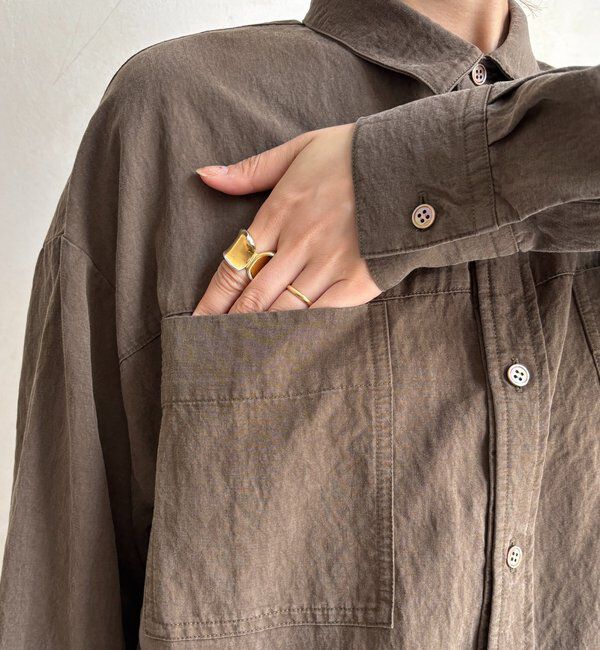  「【セットアップ対応】ピグメントライクシャツ」|シャツ・ブラウス|