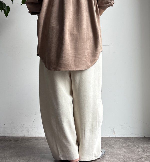  「ヘリンボーンコーデュロイイージーパンツ」|チノ|