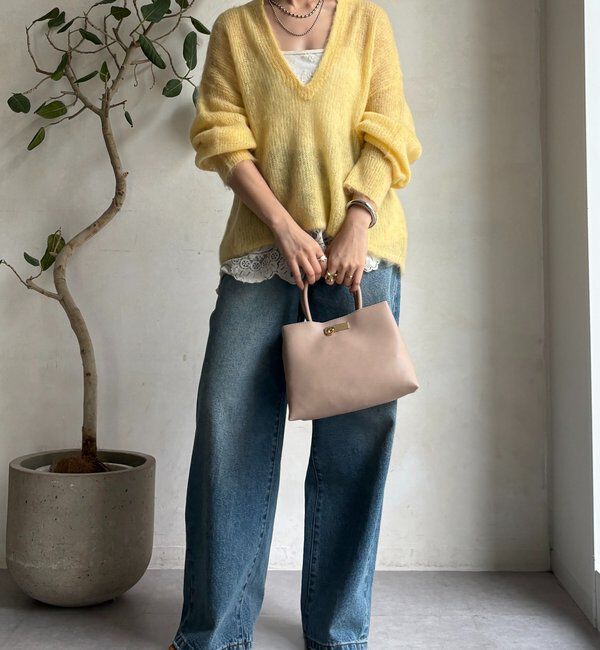  「【新色追加】起毛モヘヤスキッパープルオーバー」|ニット・セーター|