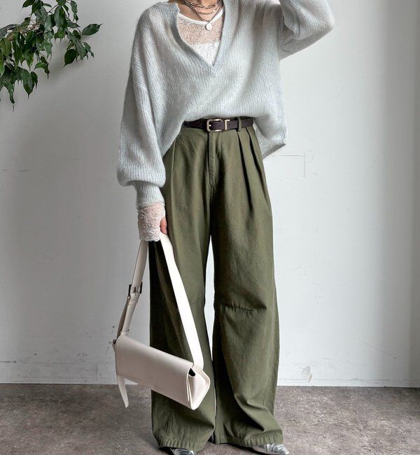  「【新色追加】起毛モヘヤスキッパープルオーバー」|ニット・セーター|