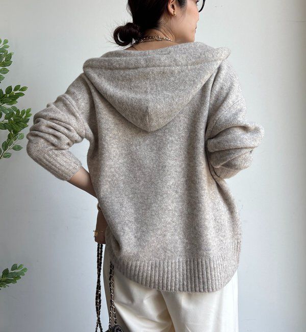  「ホイップヤーンジップフーディー」|カーディガン|