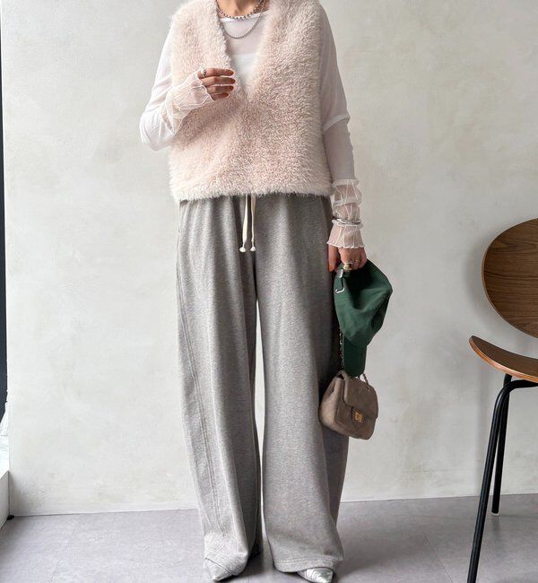  「レースチュール切替シアーTEE」|Tシャツ・カットソー|