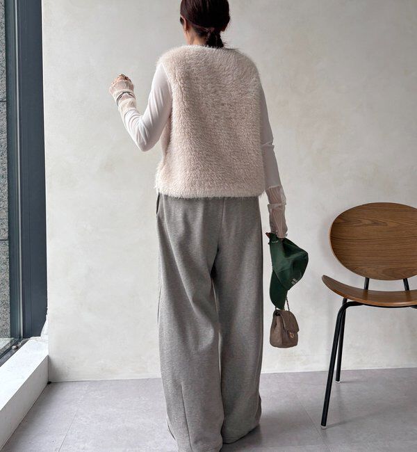  「レースチュール切替シアーTEE」|Tシャツ・カットソー|