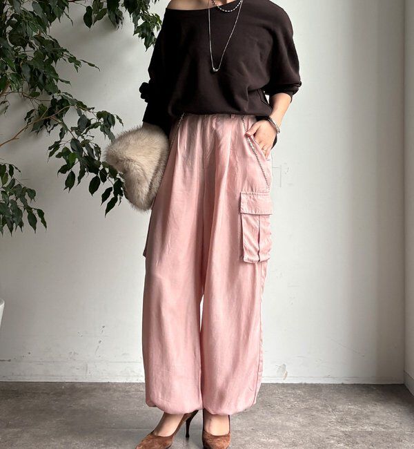  「キュプラカーゴパンツ」|チノ|