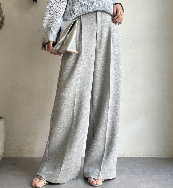  「センタープレスダンボールパンツ」|チノ|グレー