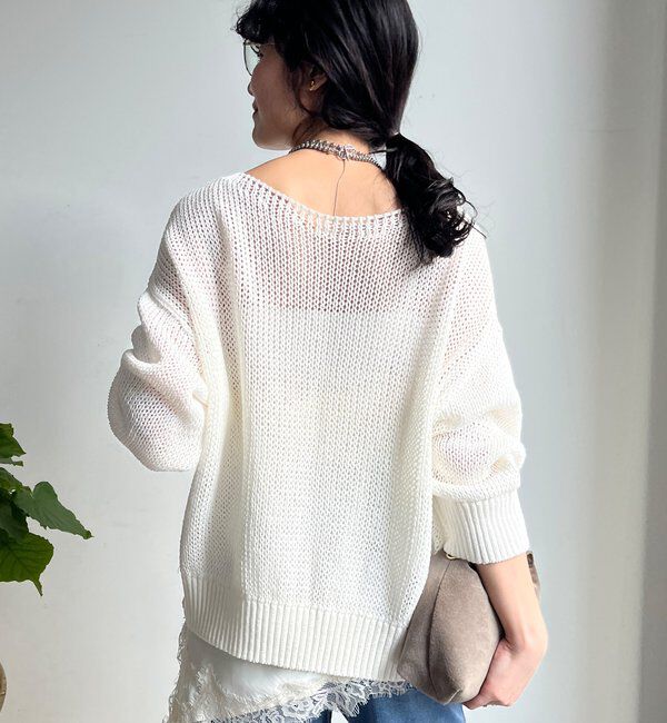  「【新色追加！】コットンローゲージプルオーバー」|ニット・セーター|