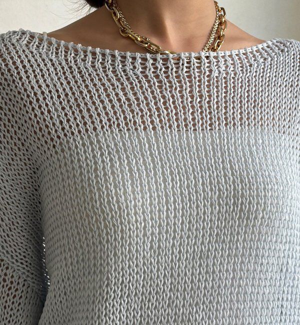  「【新色追加！】コットンローゲージプルオーバー」|ニット・セーター|