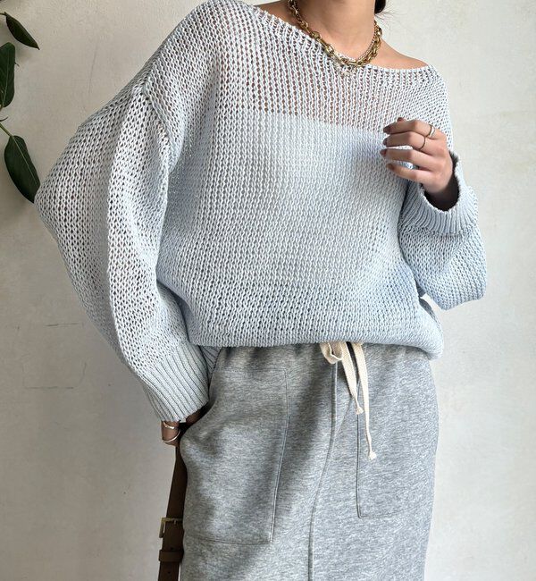  「【新色追加！】コットンローゲージプルオーバー」|ニット・セーター|