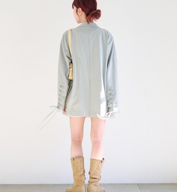  「【レザー&スエード/インソール】ルーズエンジニアブーツ」|ロングブーツ|