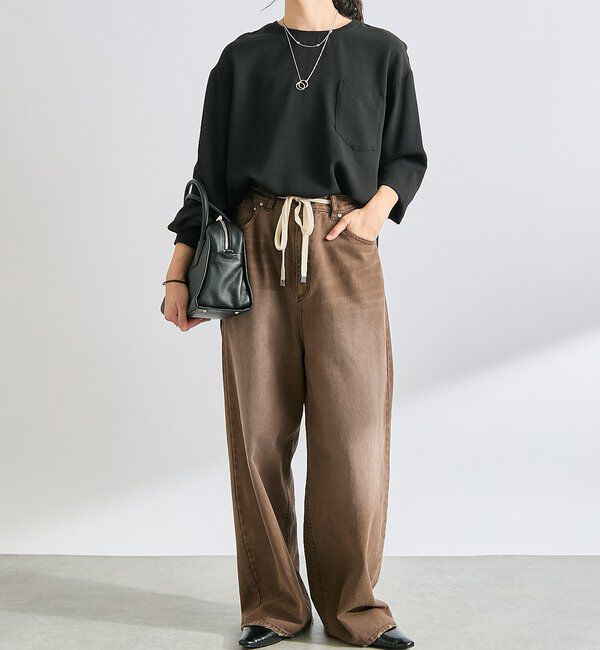  「【さらっと着やすい！/冷房・日焼け対策◎】ジョーゼットポケットブラウス」|シャツ・ブラウス|