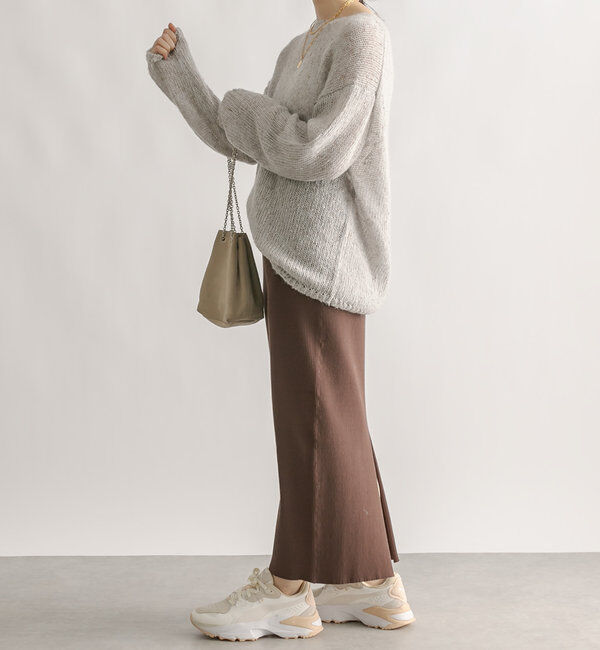  「【マイナス3kg/レビュー高評価☆】リブタイトスカート」|スカート|