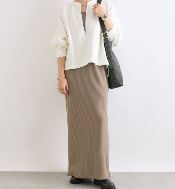  「【大人が着やすい】キーネックオーバースウェット」|Tシャツ・カットソー|