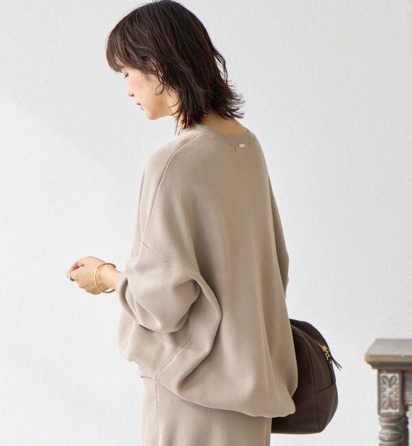  「【セットアップ対応】コットンスムースラウンドヘムニット」|ニット・セーター|