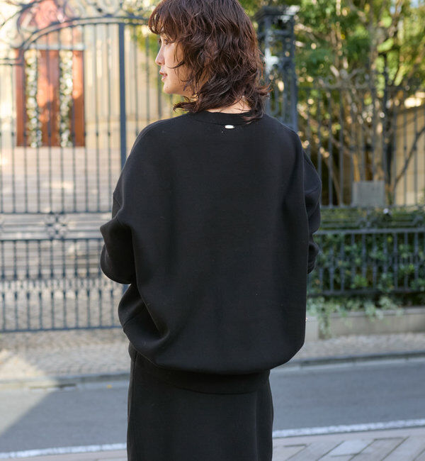  「【セットアップ対応】コットンスムースラウンドヘムニット」|ニット・セーター|