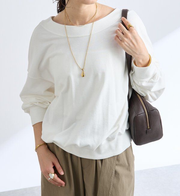  「【秋カラー登場】2wayスウェット」|Tシャツ・カットソー|オフホワイト