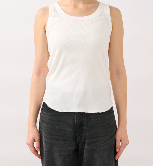  「【2way仕様】テレコ2WAYタンク」|キャミソール|