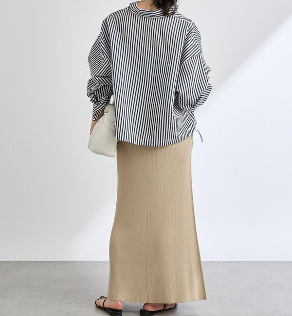  「【ひんやりタッチ/セットアップ対応可】レーヨン混ナローフレアスカート」|スカート|