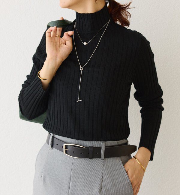  「【MONN.:. （モン）】ブランクバックルレザーベルト」|ベルト|