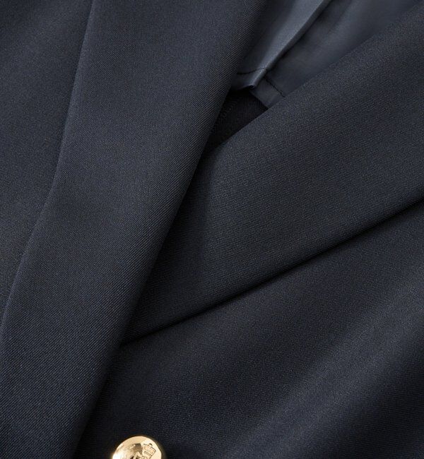  「【軽い着心地】ピーチツイルピークドラペルジャケット」|テーラードジャケット|